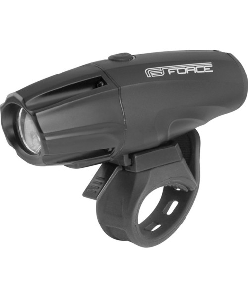 Gloves & Helmets & Accessories : Priekinis žibintas Force Shark 700, USB, juodas