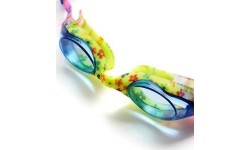 Diving Goggles & Masks : NQG170FAF BLUE FLOWERS JUNIOR AKINIAI NILS AQUA