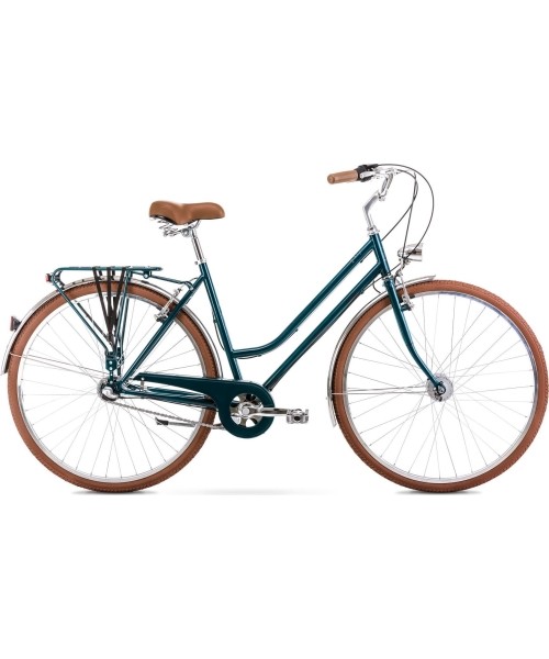 City Bikes Romet: Dviratis Romet Vintage Classic D 28" Alu 2022 dark turquoise