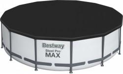 Viršžeminiai baseinai Bestway: Rėminis baseinas 13 FT 396 x 122 cm plieninis Pro Max BESTWAY