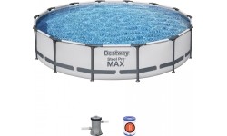 Viršžeminiai baseinai Bestway: Plaukimo baseinas 14 FT Steel Pro Max Komplektas BESTWAY