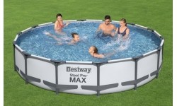 Viršžeminiai baseinai Bestway: Plaukimo baseinas 14 FT Steel Pro Max Komplektas BESTWAY