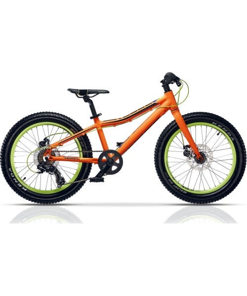 Vaikiški dviratukai ir triratukai : CROSS Rebel Boy 20" dydis 11" (28cm) (oranžinė/žalia)