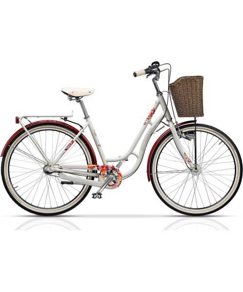 City Bikes : CROSS PICNIC PRO 28" N3 dydis 20" (50cm) (balta/raudona)