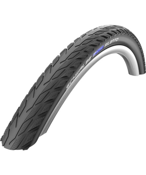 Gloves & Helmets & Accessories : Padanga Schwalbe 700x40 (42-622) SILENTO juoda/atspindinti juostelė