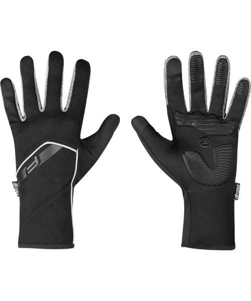 Gloves & Helmets & Accessories : Pirštinės FORCE GALE softshell (juoda) L