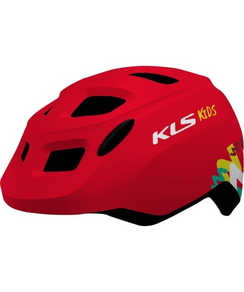 Gloves & Helmets & Accessories : Šalmas KLS Zigzag 022, XS/S 45- 49 cm, (raudonas)