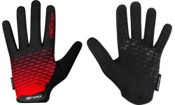 Gloves & Helmets & Accessories : Pirštinės FORCE MTB Angle Vasarai (raudona/juoda) S