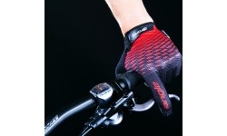 Gloves & Helmets & Accessories : Pirštinės FORCE MTB Angle Vasarai (raudona/juoda) S