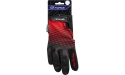 Gloves & Helmets & Accessories : Pirštinės FORCE MTB Angle Vasarai (raudona/juoda) S