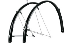 Aksesuarai bei priedai dviračiams : Skydelių komplektas SKS BLUEMELS SHINY 35mm 28" (juoda)