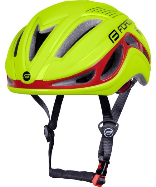 Gloves & Helmets & Accessories : Šalmas FORCE Rex 54-58cm S-M (fluorescencinė/raudona)