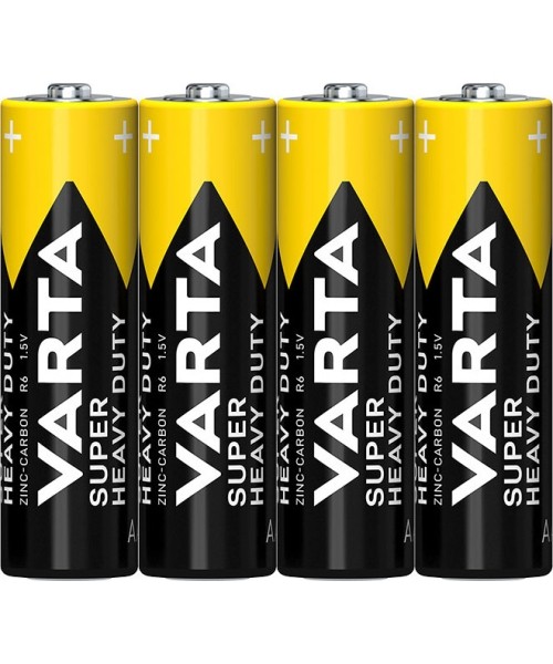 Aksesuarai bei priedai dviračiams : Baterija VARTA R6 Super Heavy Duty (AAA)