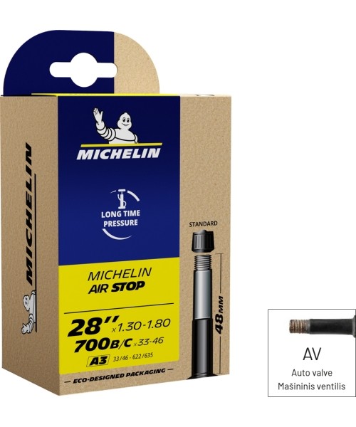 Gloves & Helmets & Accessories : Kamera MICHELIN AIR STOP AUTO-SV 48MM 700x33/46