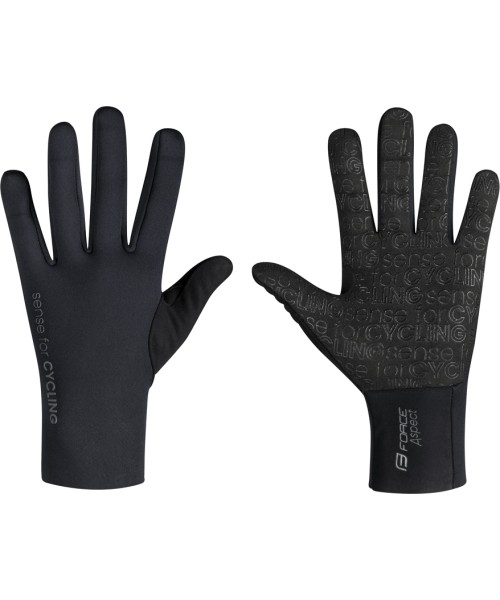 Gloves & Helmets & Accessories : Pirštinės FORCE ASPECT neoprene XXL (juoda)