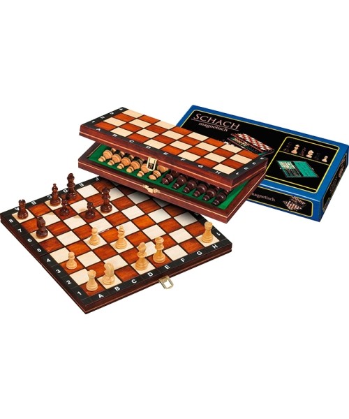 Backgammon, Chess, Checkers Philos: Travel Chess Set Philos Magnetic 26.5x13.5cm