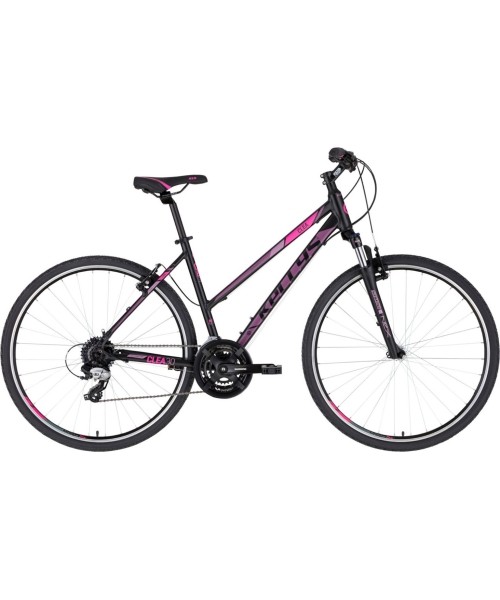 City Bikes : Dviratis Kellys Clea 28", dydis 17" (43cm), juodas/rožinis