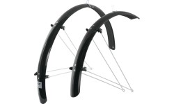 Aksesuarai bei priedai dviračiams : Ratlankių rinkinys, 28" FORCE 58 Aluflex, 58 mm (juodas)