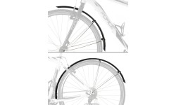 Aksesuarai bei priedai dviračiams : Ratlankių rinkinys, 28" FORCE 58 Aluflex, 58 mm (juodas)
