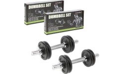 Keičiamo svorio hanteliai ir rinkiniai Abisal: SG02 KIETAS IRONAS DUMBBELLS 2x7KG HMS