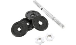 Keičiamo svorio hanteliai ir rinkiniai Abisal: SG02 KIETAS IRONAS DUMBBELLS 2x7KG HMS