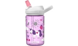 Gertuvės ir puodeliai CamelBak: Eddy+ Kids 0,4 l Vienaragio vakarėlis