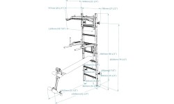 Wall Bars BenchK: BenchK 233W gimnastikos kopėčios