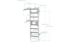 Wall Bars BenchK: Gimnastikos kopėčios BenchK 232W