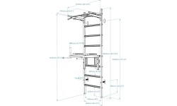 Wall Bars BenchK: BenchK 222W gimnastikos kopėčios