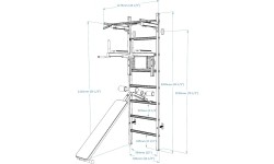 Wall Bars BenchK: BenchK 223W gimnastikos kopėčios