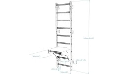 Wall Bars BenchK: Gimnastikos kopėčios BenchK 712B