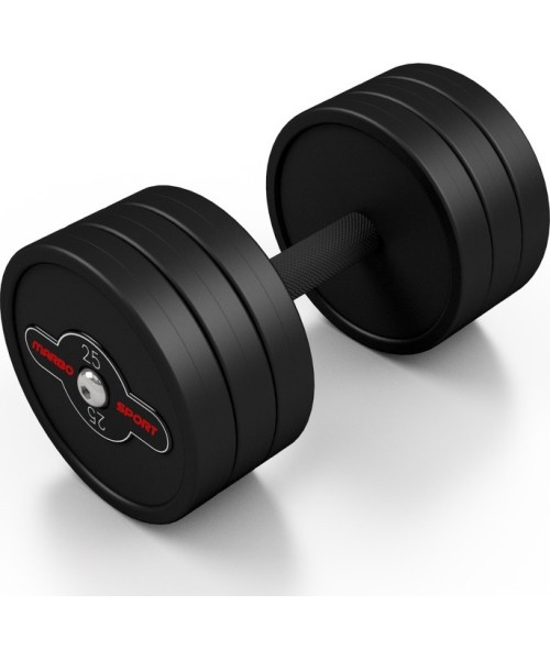 Rubber Dumbbells Marbo Sport: Gumuotas hantelis Marbo - 25 kg, juodas