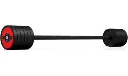 Rubber Dumbbells Marbo Sport: Fiksuoto svorio gumuotas grifas Marbo Sport, 55kg, raudonas