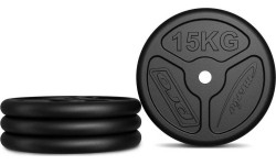 30 mm - Plieniniai svoriai Marbo Sport: Ketaus svorių komplektas Marbo, 60kg / 2x15kg + 2x10kg + 2x5kg
