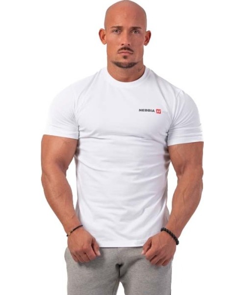 Men's Shirts with Short Sleeves Nebbia: Vyriški marškinėliai Nebbia Minimalist Logo 291