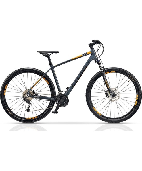 City Bikes : CROSS Fusion 9 29" 27G dydis 21" (54cm) (pilka/geltona)