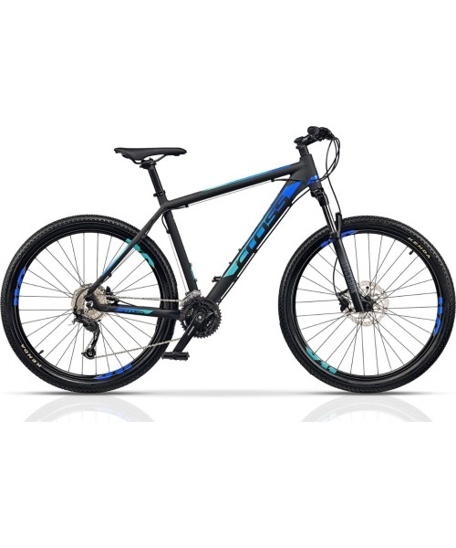 Dviračiai jaunimui ir suaugusiems : CROSS GRX 9 29" 27G dydis 22" (56cm) (juoda/mėlyna/geltona)