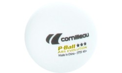 Stalo teniso kamuoliukai Cornilleau: Cornilleau P-Ball ABS Evolution 3*** White x3