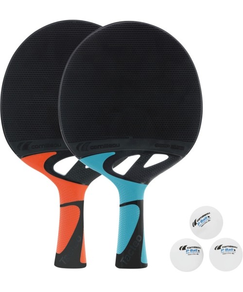 Table Tennis Rackets Cornilleau: "Cornilleau Tacteo DUO Pack" (2 lazdos ir 3 kamuoliukai)