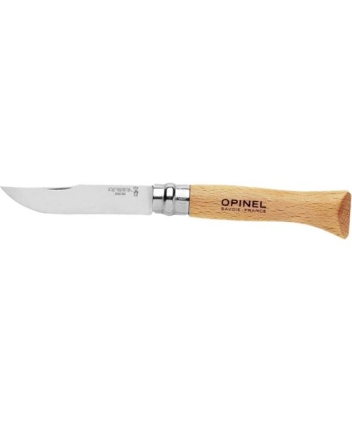 Medžiokliniai ir išgyvenimo peiliai Opinel: Peilis Opinel 12 Inox, Beech