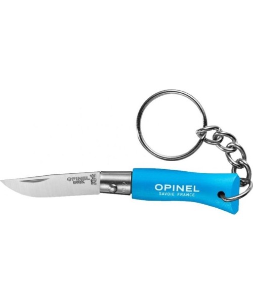 Medžiokliniai ir išgyvenimo peiliai Opinel: "Opinel Colorama 02 inox grab blue" raktų pakabukas