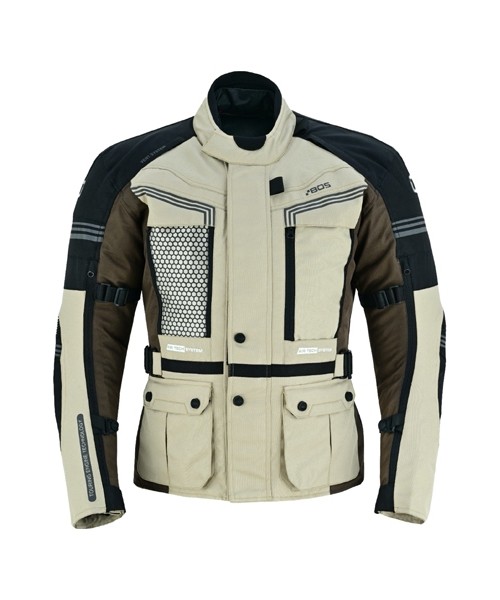 Men's Long Textile Jackets BOS: Men’s Touring Motorcycle Jacket BOS Maximum