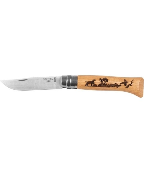 Hunting and Survival Knives Opinel: "Opinel" peilis 8 inox ąžuolas Animal series - šuo