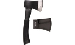 Kirviai MIL-TEC: JUODAS PLIENINIS KIRVIS SU DANGTELIU