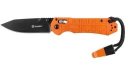 Hunting and Survival Knives Ganzo / Firebird: Ganzo G7453P-OR-WS sulankstomas peilis su švilpuku