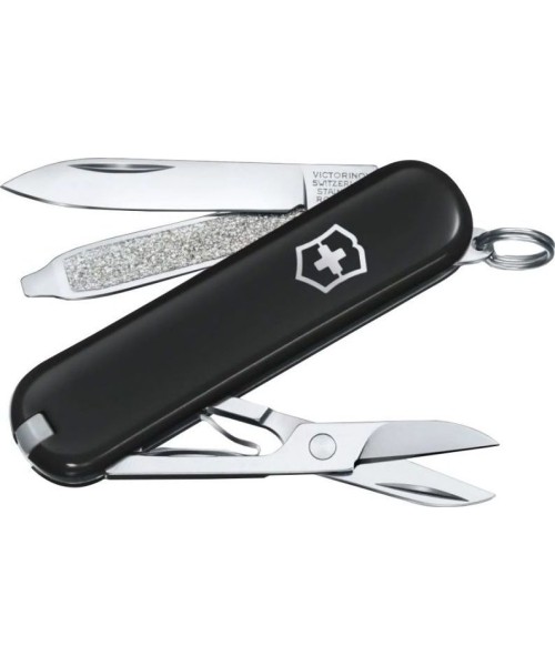 Daugiafunkciai įrankiai ir peiliai : Kišeninis peiliukas Victorinox Classic, juodas