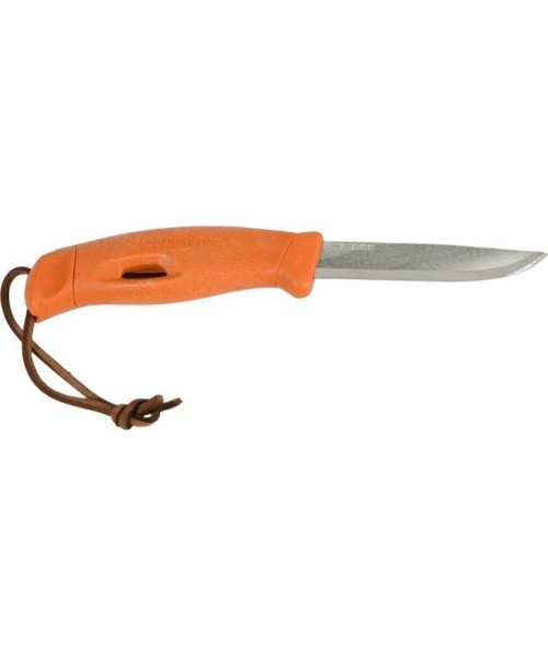 Medžiokliniai ir išgyvenimo peiliai Morakniv: Uždegti mano ugnį FireKnife Orange