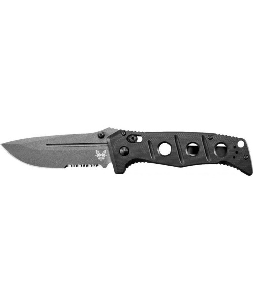 Hunting and Survival Knives Benchmade: Sulankstomas peilis Benchmade 275SGY-1 Adamas Combo, pilkas