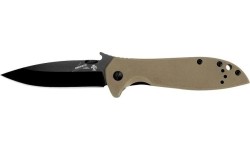 Medžiokliniai ir išgyvenimo peiliai : Sulankstomas peilis Kershaw Emerson 6054BRNBLK