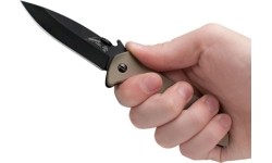 Medžiokliniai ir išgyvenimo peiliai : Sulankstomas peilis Kershaw Emerson 6054BRNBLK